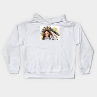 indian  girl Kids Hoodie